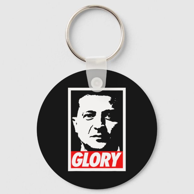 Porte-clés Zelenskyy - Glory To Ukraine Support Ukraine I Sta (Recto)