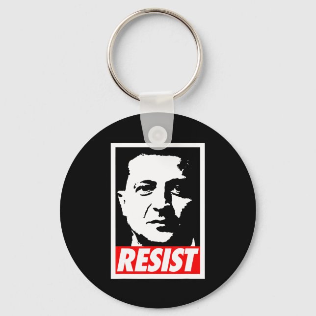 Porte-clés Zelenskyy - Resist Support Ukraine I Stand With Uk (Recto)
