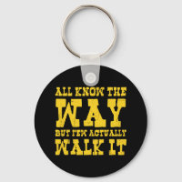 Zen Buddhism Spaghetti Western Style Keychain