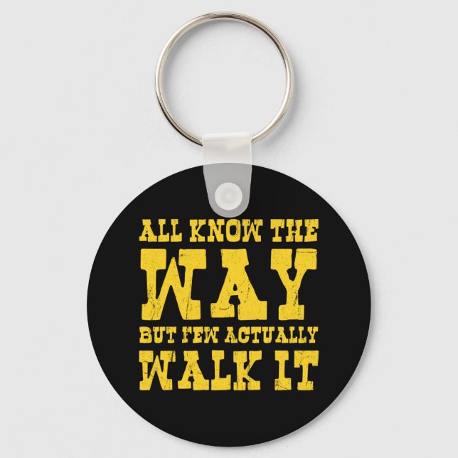 Porte-clés Zen Buddhism Spaghetti Western Style Keychain (Recto)