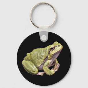 Porte-clés Zen Grenouille Mignonne Verte Méditation Rainette