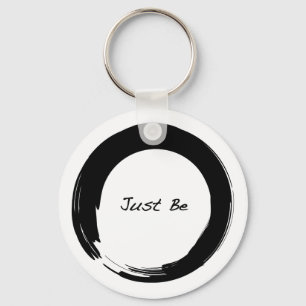 Porte-clés Zen Symbol with "Just Be"