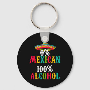Porte-clés Zéro % 0% Tequila sombrero Cinco De