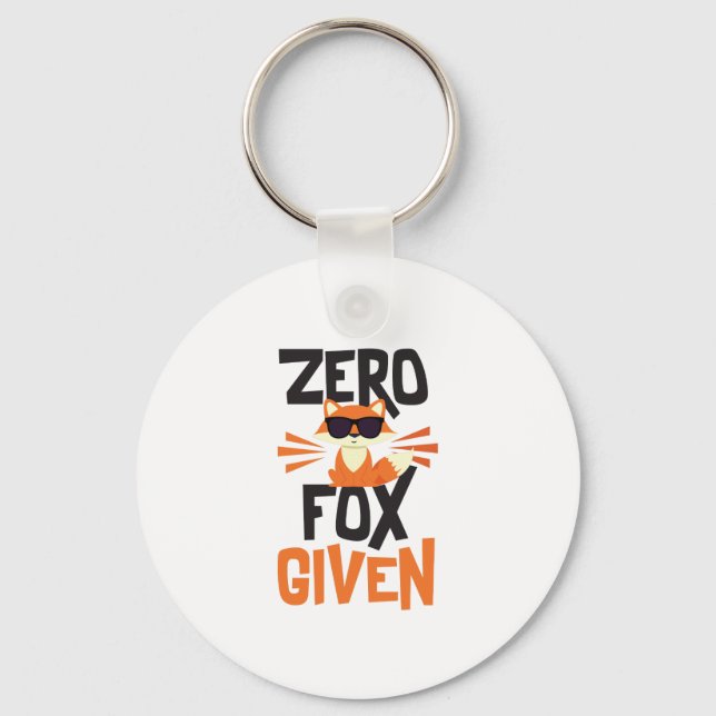 Porte-clés Zero Fox Donné Drôle Porte - clé Citation (Recto)