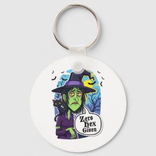 Porte-clés Zéro Hex Donné Drôle Sorcière Halloween Costume Te