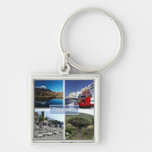 Porte-clés zES007 TENERIFE Canary Islands Espagne, (Devant)