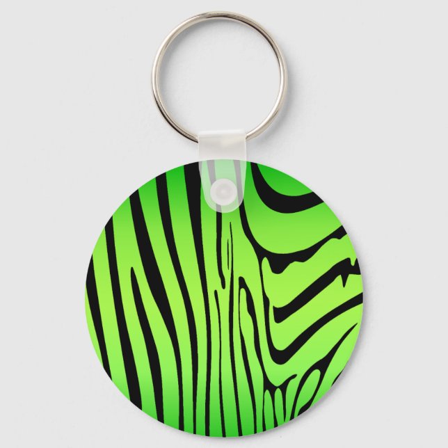 Porte-clés Zesty Zebra Green (Recto)