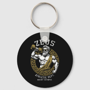 Porte-clés Zeus Gym Athletic Département Funny Grec Dieu Work