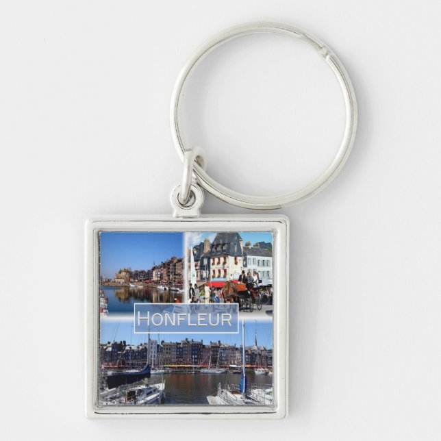 Porte-clés zFR028 Port HONFLEUR, Normandie, (Devant)