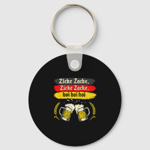 Porte-clés Zicke zacke hoi lederhosen boit de la bière fête