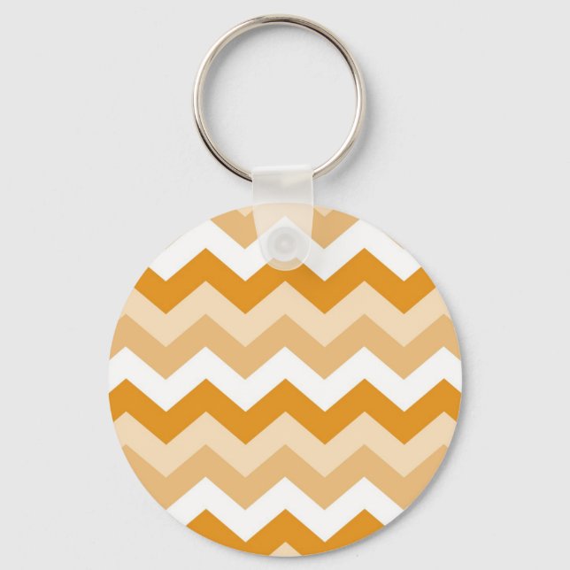 Porte-clés Zigzag (oranje en wit) (Recto)