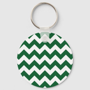Porte-clés Zigzag vert et blanc