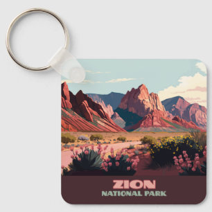 Porte-clés Zion National Park Monts Utah Vintage