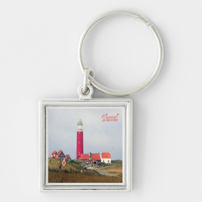 Porte-clés zNL023 TEXEL LIGHTHOUSE Frise, (Devant)