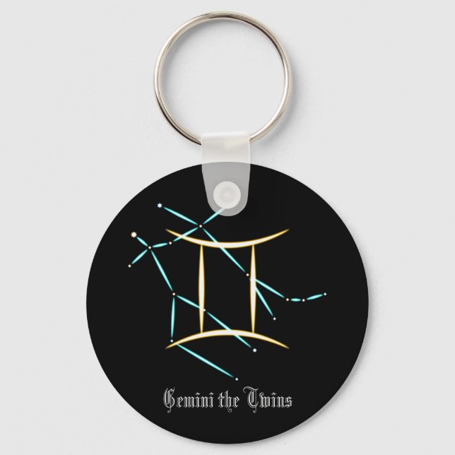Porte-clés Zodiac Constellation Porte - clé Gemini (Recto)