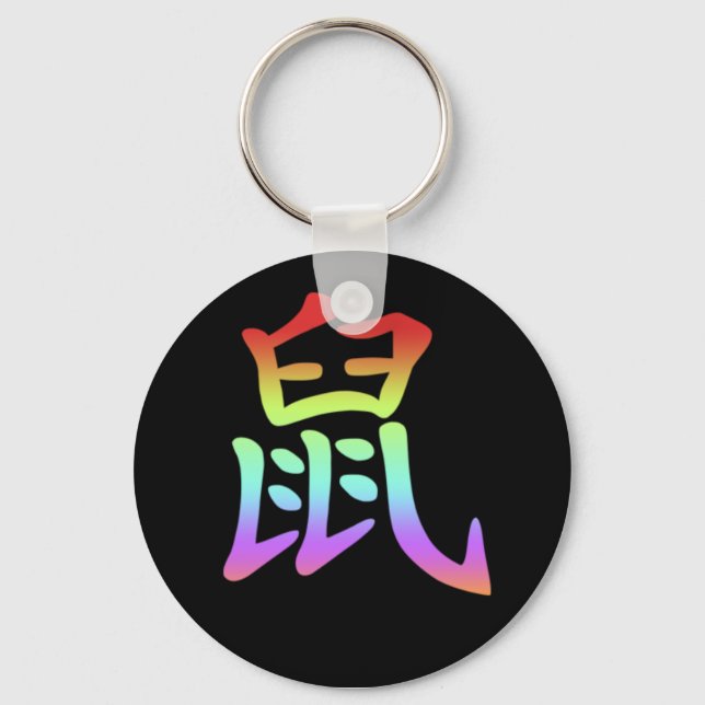 Porte-clés Zodiaque chinois - Rat (Recto)