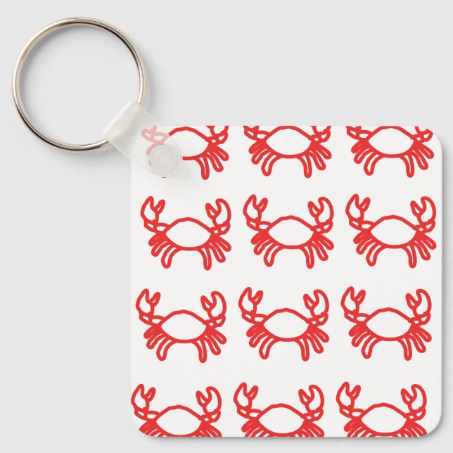 Porte-clés Zodiaque Crabe Minimal – Moderne (Recto)