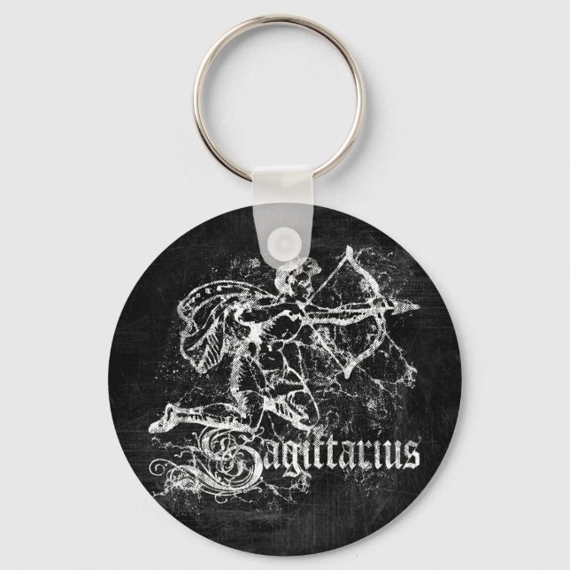 Porte-clés Zodiaque Sagittaire Vintage (Recto)