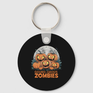 Porte-clés Zombies gourdes Zombies Éffrayants Citrouilles Zom