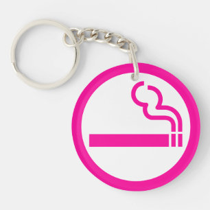 Porte-clés Zone fumeurs dames 喫煙女性 Japanese Sign