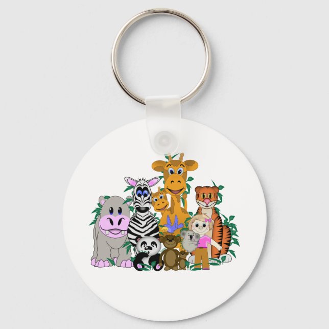 Porte-clés ZOO Girl (Recto)