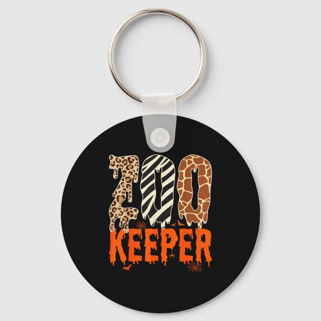 Porte-clés Zookeeper Funny Halloween Costume Zoo Keeper Anima (Recto)