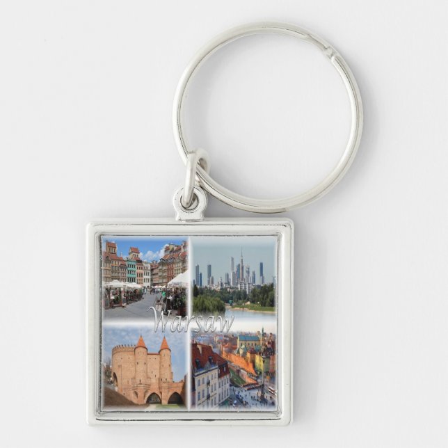Porte-clés zPL006 WARSAW WARSZAWA, Pologne, Europe, (Devant)