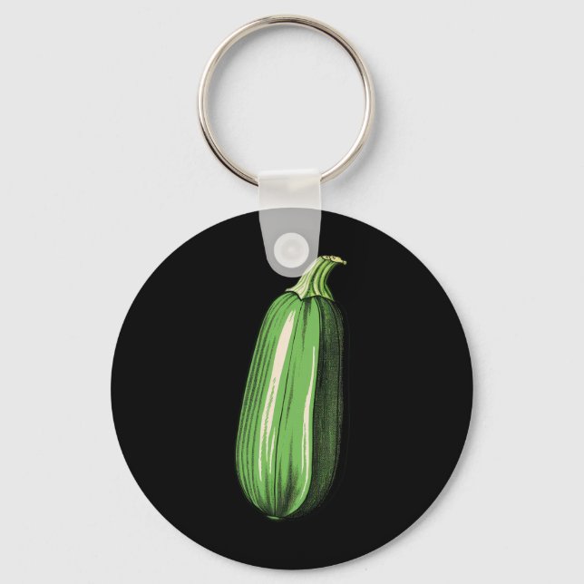 Porte-clés Zucchini Lazy Easy Funny Matching Halloween Costum (Recto)