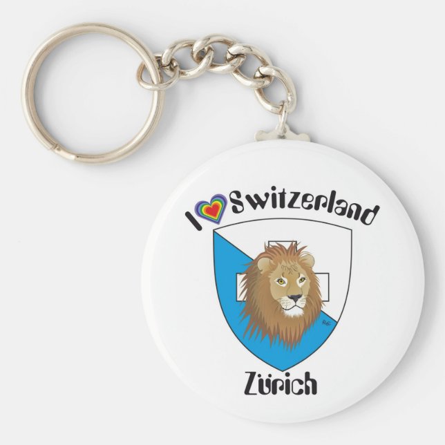 Porte-clés Zürich Schweiz Schlüsselanhänger (Devant)