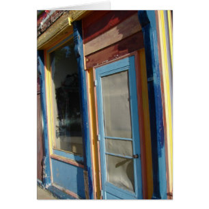 Porte Colorée en Décomposition