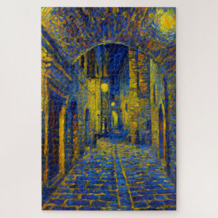 Porte d'Assise de minuit Van Gogh Puzzle d'art