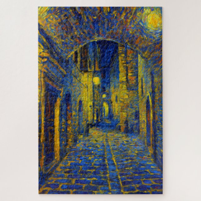 Porte d'Assise de minuit Van Gogh Puzzle d'art (Vertical)