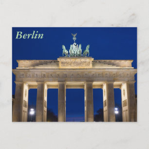 Porte de Brandebourg, Carte postale de Berlin