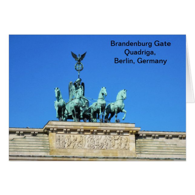 Porte de Brandebourg Quadriga à Berlin, Allemagne (Devant horizontal)