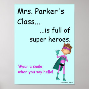 Porte de classe Poster / signe