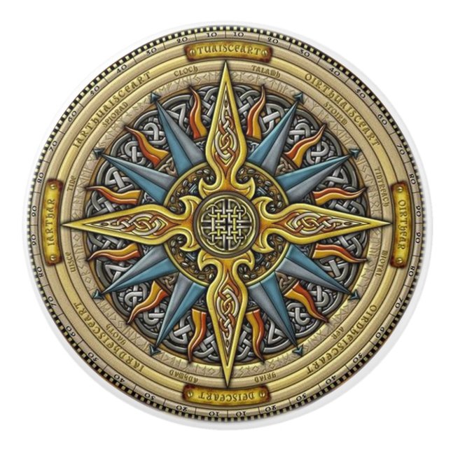 Porte de conception ou bouton celtique de tiroir (Devant)