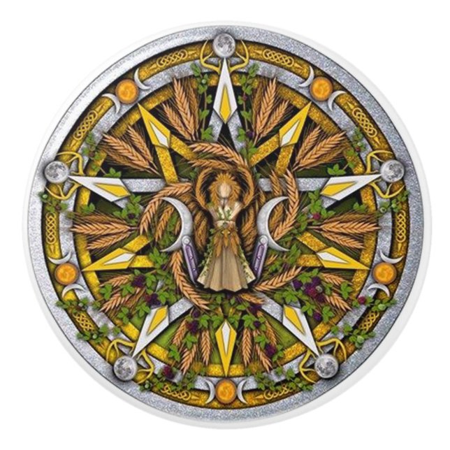 Porte de conception ou bouton celtique de tiroir (Devant)