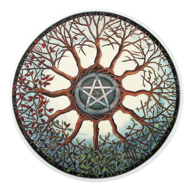 Porte de conception ou bouton celtique de tiroir (Devant)