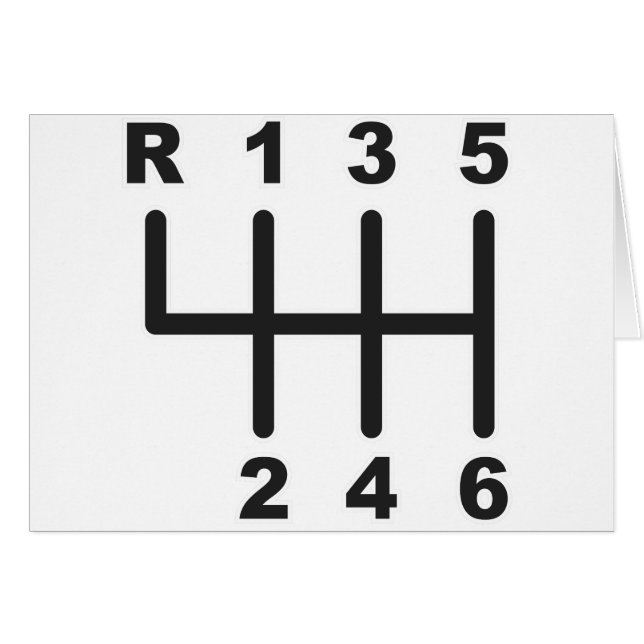 Porte de décalage de 6 vitesses (Devant horizontal)