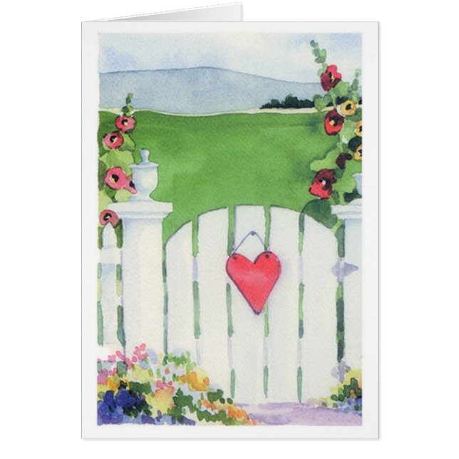 Porte de jardin - Carte de note (Devant)