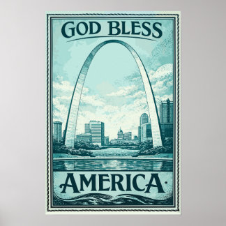 Porte de l'Arche - Affiche Dieu Bénisse l'Amérique