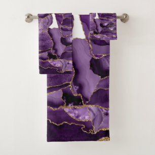 Porte de parties scintillant violet et or