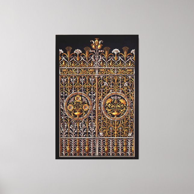 Porte d'or en toile étirée (Recto)