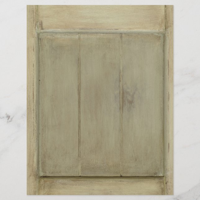 Porte en bois peint rustique (Devant)
