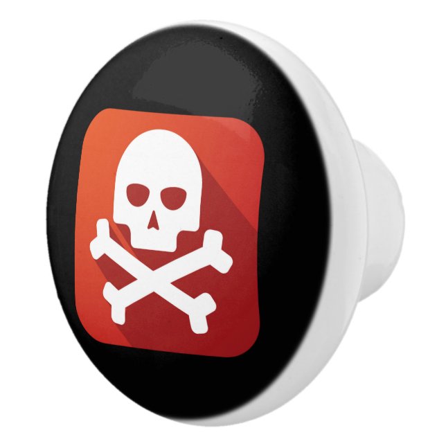 Porte En Céramique Bouton d'avertissement de poison - SRF (Droite)