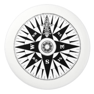 Porte En Céramique Bouton de boussole