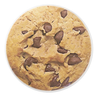 Porte En Céramique Bouton de buffet de gâteau aux pépites de chocolat