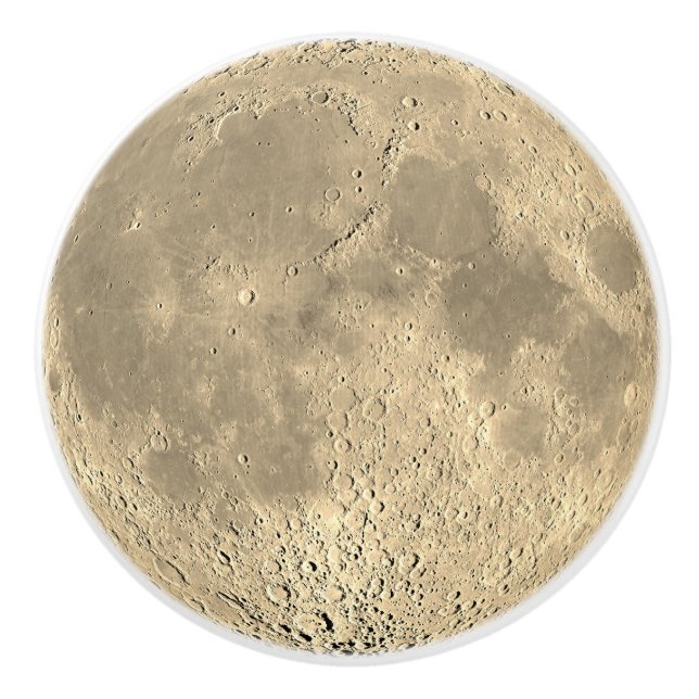 Porte En Céramique Bouton de l'armoire de l'agrafe du tiroir de lune (Devant)