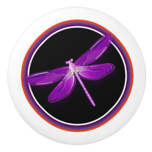 Porte En Céramique Bouton de libellule