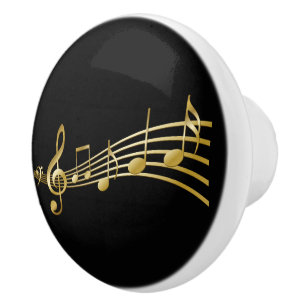 Porte En Céramique Bouton de note de musique